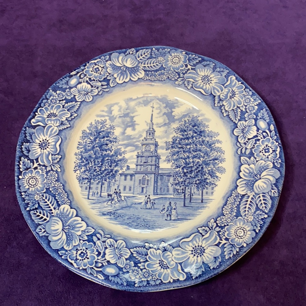Liberty Blue Colonial Plate